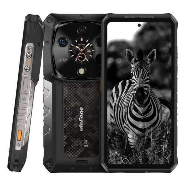 Teléfono ultrarresistente Ulefone Armor 28, 16 GB + 1 TB, visión nocturna, 10600 mAh, pantalla de 6,67 pulgadas, Android 14, MediaTek Dimensity 9300+, procesador de ocho núcleos, conectividad 5G, NFC., Armor 28 Ultra