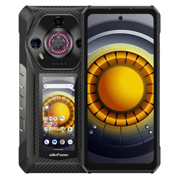 Teléfono robusto Ulefone Armor 30 Pro, 16 GB + 512 GB, visión nocturna, pantalla dual de 6,95 pulgadas + 3,4 pulgadas, Android 14, MediaTek Dimensity 7300X Octa Core, red: 5G, OTG, NFC